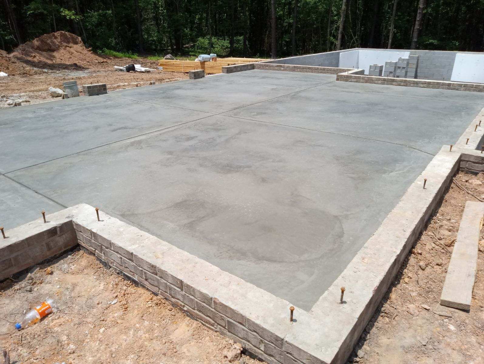Concrete Experts Company crew completing a concrete installation in North Carolina